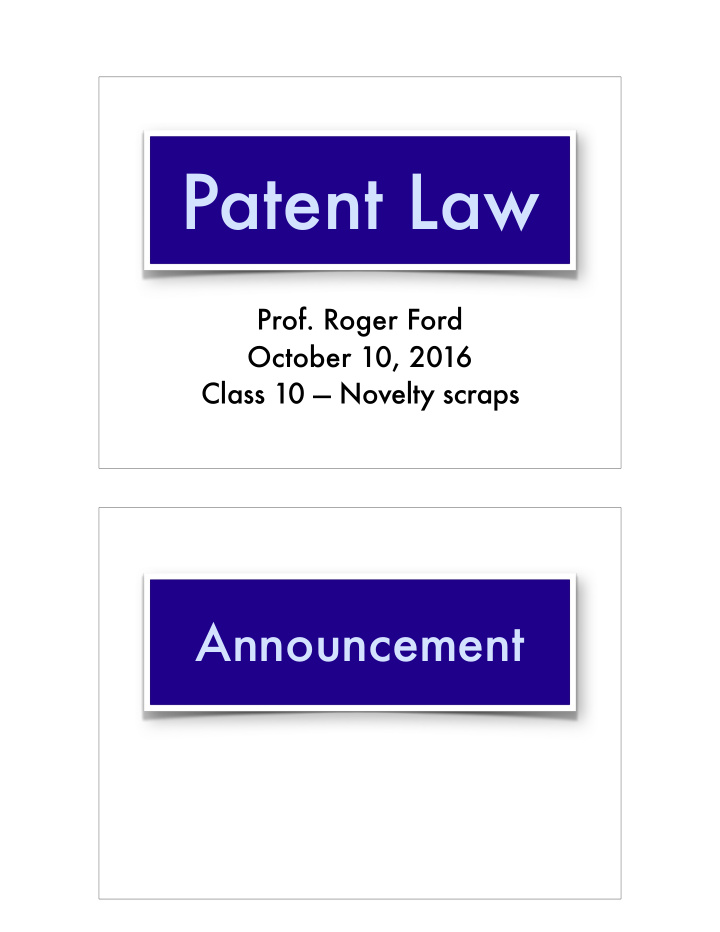 patent law