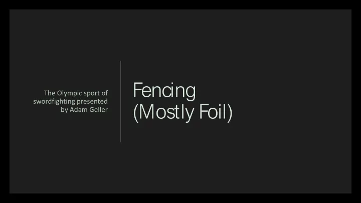 fencing