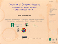 overview of complex systems