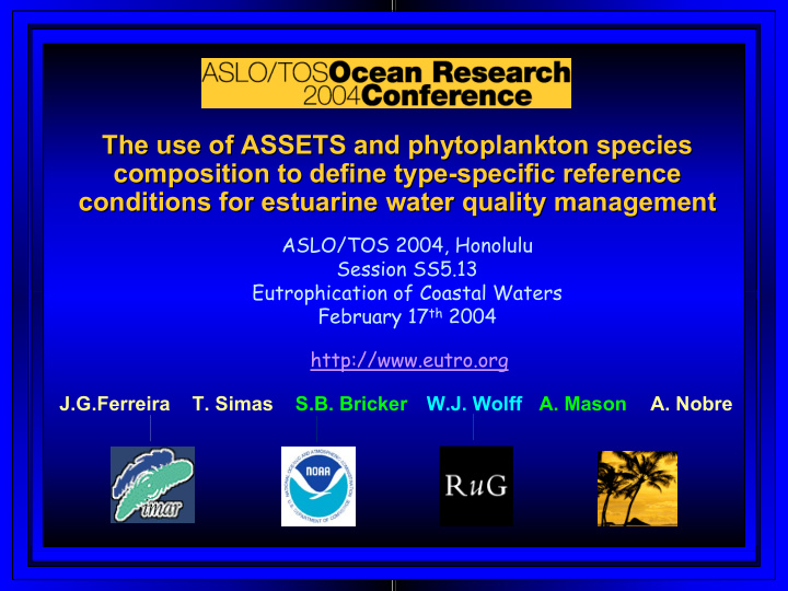 the use of assets and phytoplankton species the use of