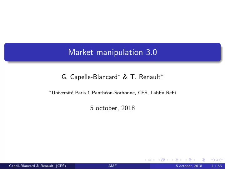 market manipulation 3 0