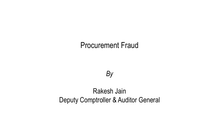 procurement fraud