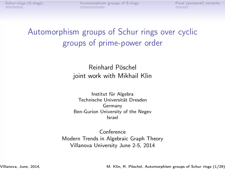 automorphism groups of schur rings over cyclic groups of