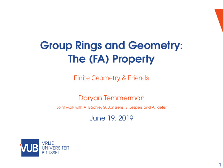 group rings and geometry the fa property