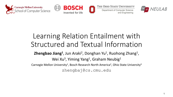 learning relation entailment with structured and textual