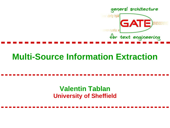 multi source information extraction