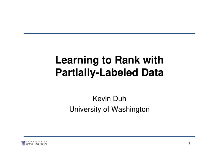 learning to rank with learning to rank with partially