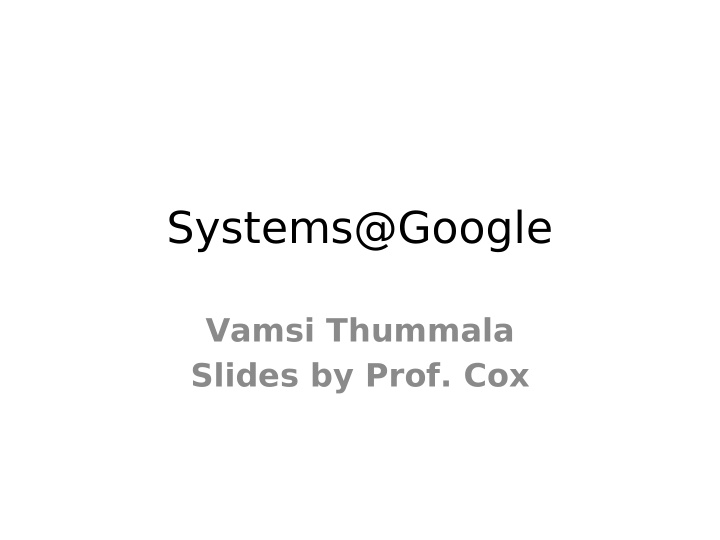 systems google