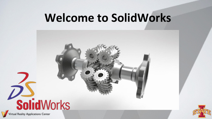 welcome to solidworks computer aided design cad
