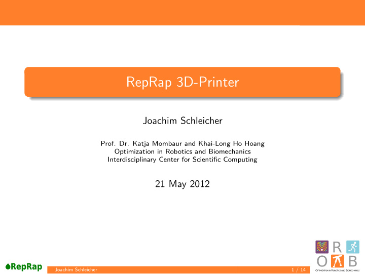 reprap 3d printer