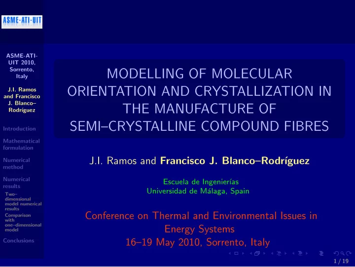 modelling of molecular