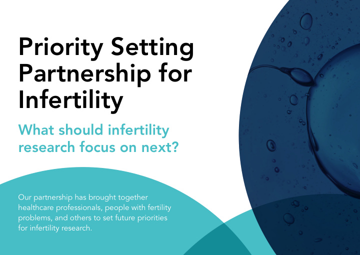 priority setting partnership for infertility