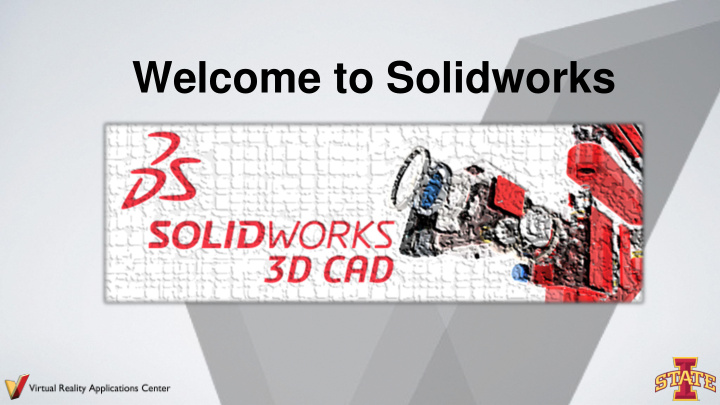 welcome to solidworks look at what we can do now