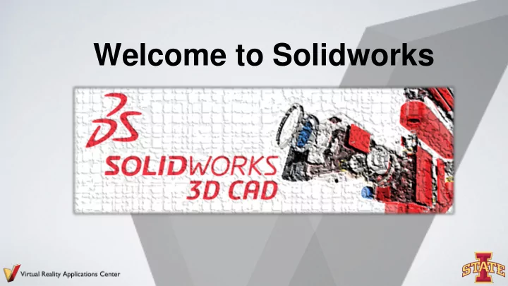 welcome to solidworks look at what we can do now