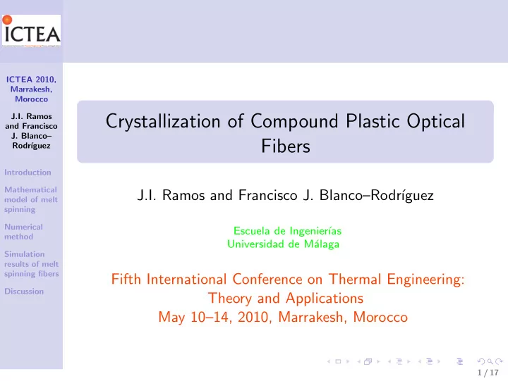 crystallization of compound plastic optical