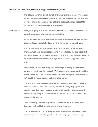 1  difference. Jessica?  AUDIENCE:  Cost might be what it costs the manufacturer, and price is what