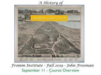 September 11 - Course Overview  1  Silence your phone, we cant ruin the  tranquility of this