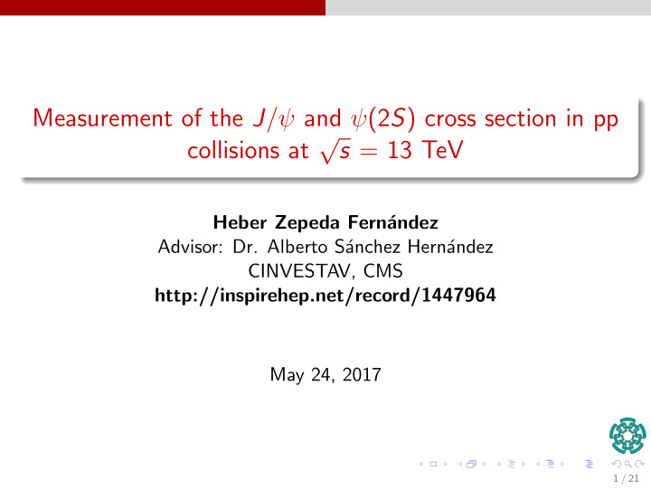 measurement of the j and 2 s cross section in pp