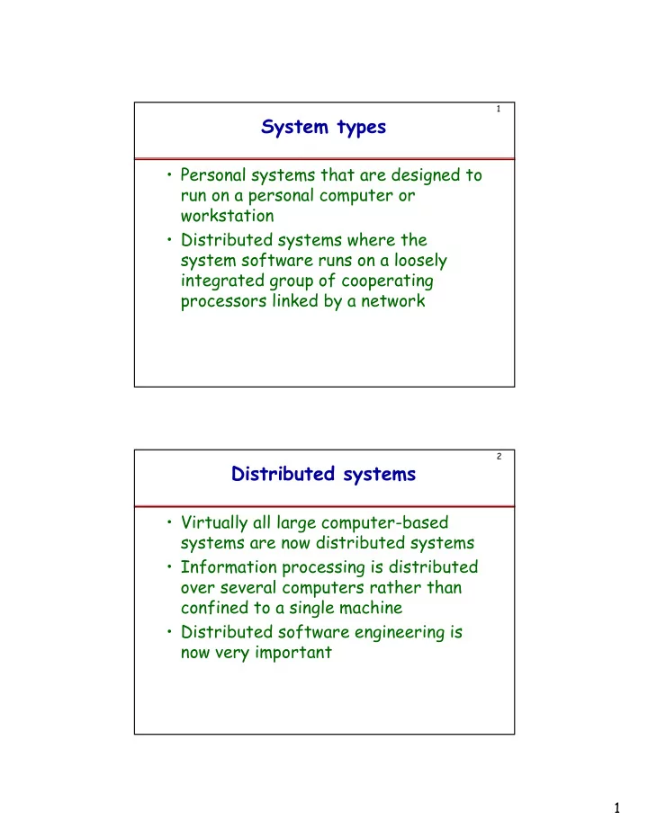 system types