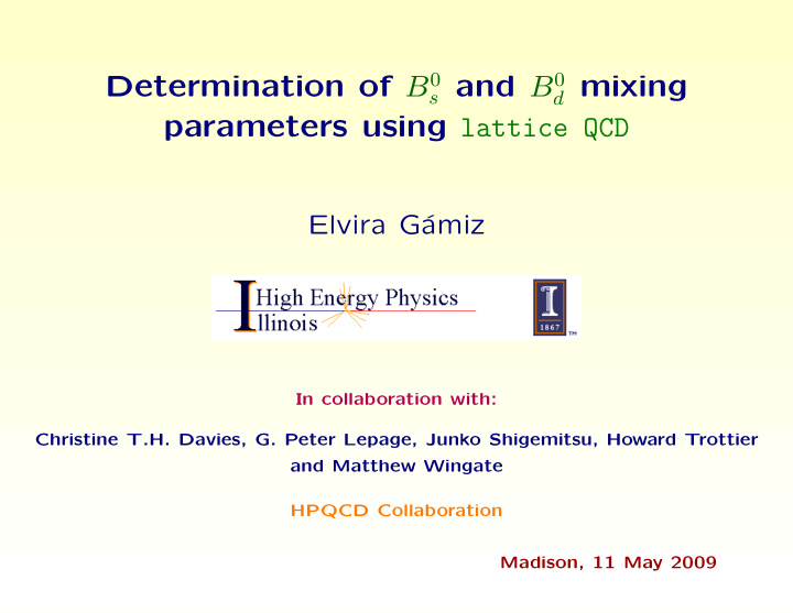 d mixing parameters using lattice qcd