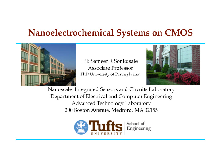 nanoelectrochemical systems on cmos