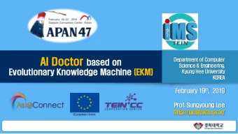 I. Evolutionary Knowledge Machine (EKM)  II. AI Doctor Platform (IMP)  III. Case Studies (Silo)