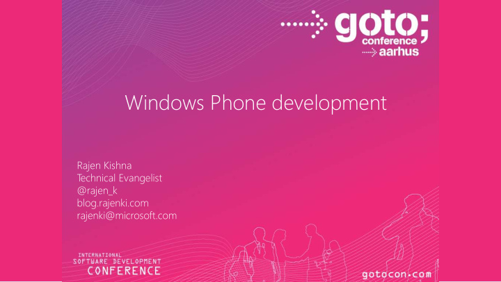 windows phone development