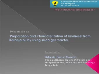 Suka nta  K  uma r Mo nda l  Che mic a l E  ng ine e ring  a nd Po lyme r Sc ie nc e  Sha hja la l