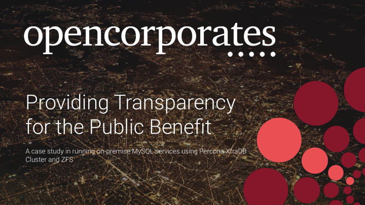 providing transparency