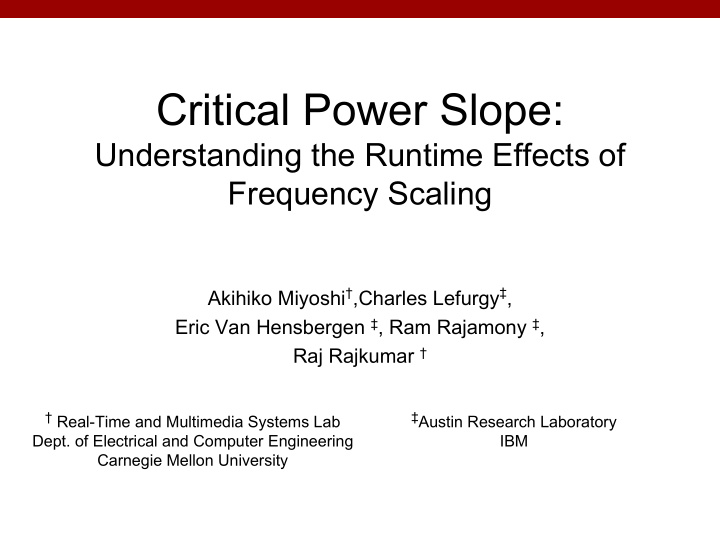 critical power slope