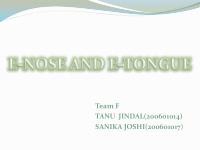 sanika joshi 200601017 what is e nose and e tongue