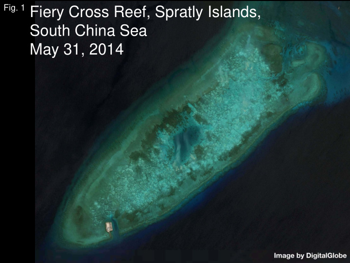 fiery cross reef spratly islands south china sea may 31