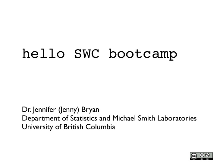 hello swc bootcamp