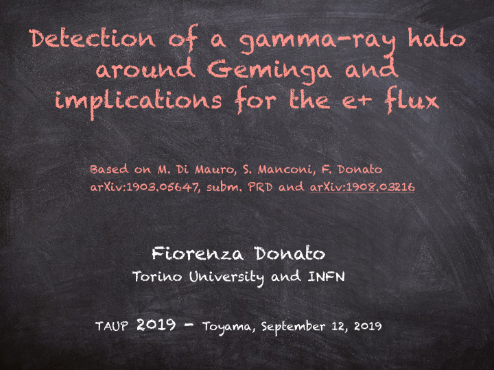 detection of a gamma ray halo around geminga and