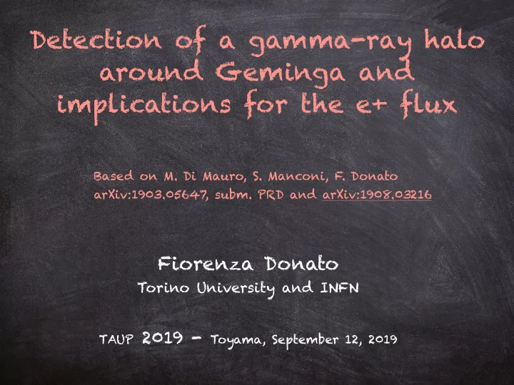 detection of a gamma ray halo around geminga and