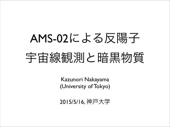 AMS-02   Kazunori Nakayama  (University of Tokyo)