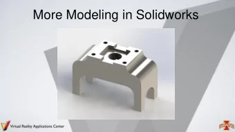More Modeling in Solidworks  2  Refresher:  Do these sketches create 3D features in Solidworks?