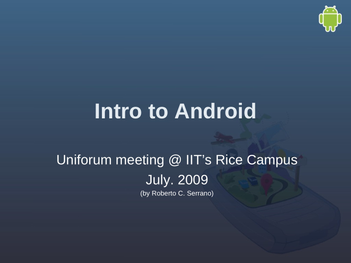 intro to android