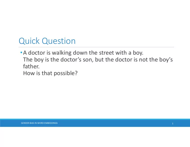 quick question