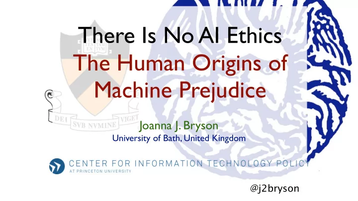there is no ai ethics the human origins of machine