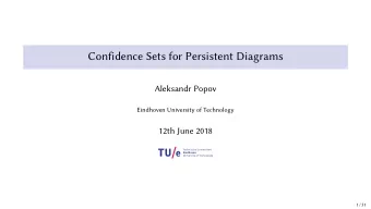 Confidence Sets for Persistent Diagrams  Aleksandr Popov  Eindhoven University of Technology  12th