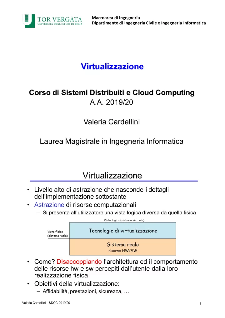 virtualizzazione