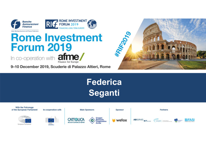 federic a segant i alternative finance the potential