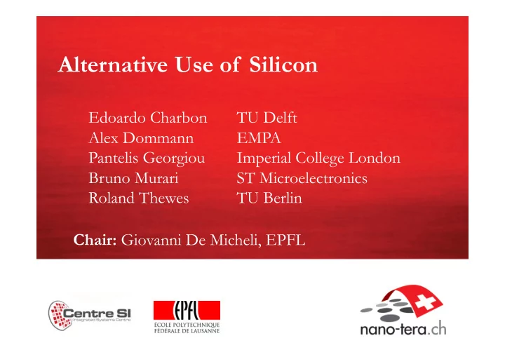 alternative use of silicon