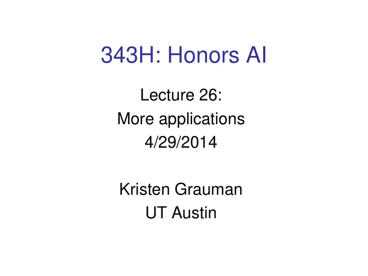 343h honors ai