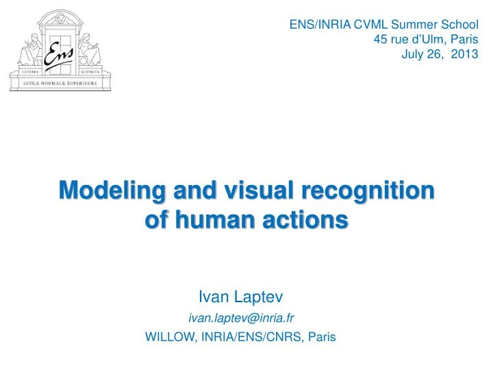 of human actions