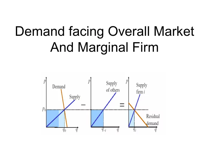demand facing overall market and marginal firm loy yang a