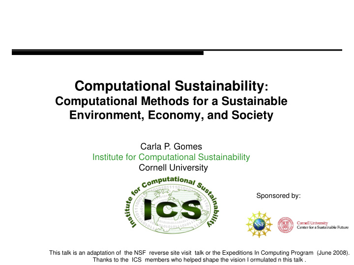 sustainability and sustainable development
