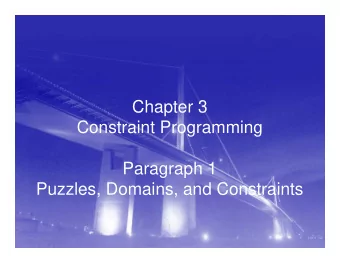 Chapter 3  Constraint Programming  Paragraph 1  Puzzles, Domains, and Constraints  Who Owns the