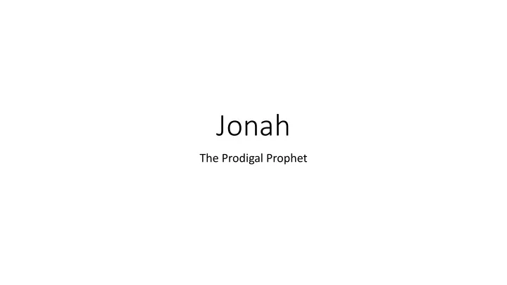 jonah